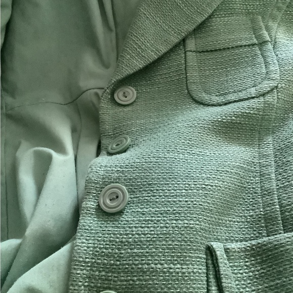 Dance In Paris Kelly Green Pea Coat - Picture 5 of 6